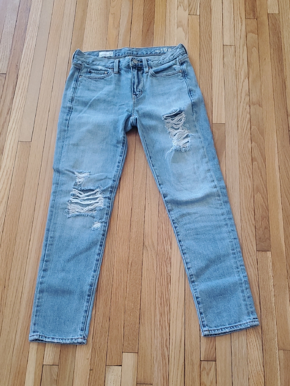 GAP Light Blue Ripped Skinny Jeans